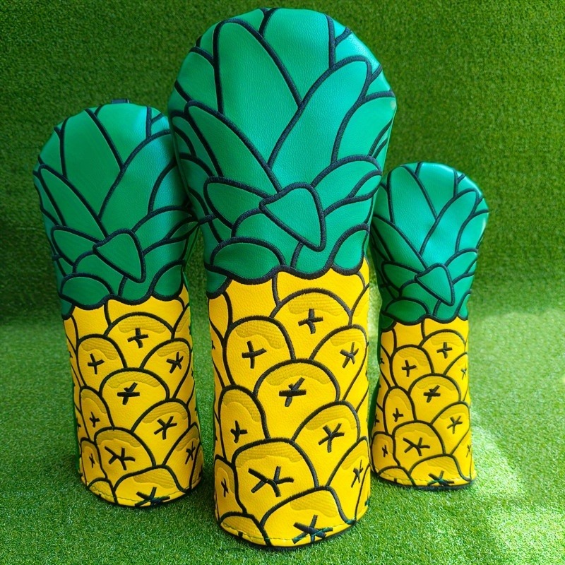 Golf Equipment Storage - Pineapple Golf Club Head Cover with