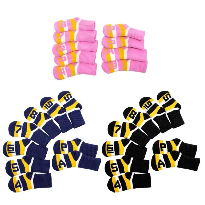   9Pcs Knitted Golf Club Headc - Golf Equipment Set review and price