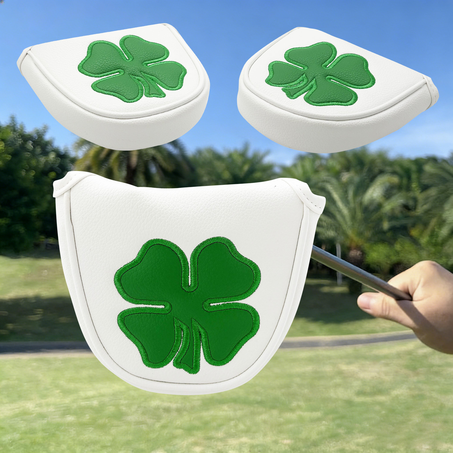 1pc Putter Head Cover, 'Clover - Golf Equipment Storage review and price