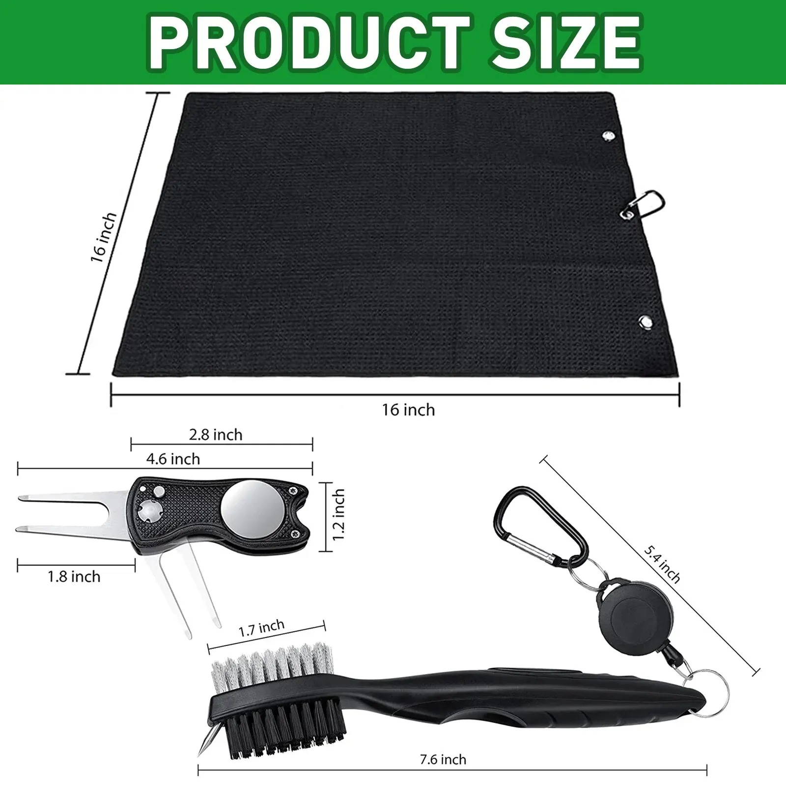 Golf Club Brush and Towel Clea - Golf Equipment Set review and price