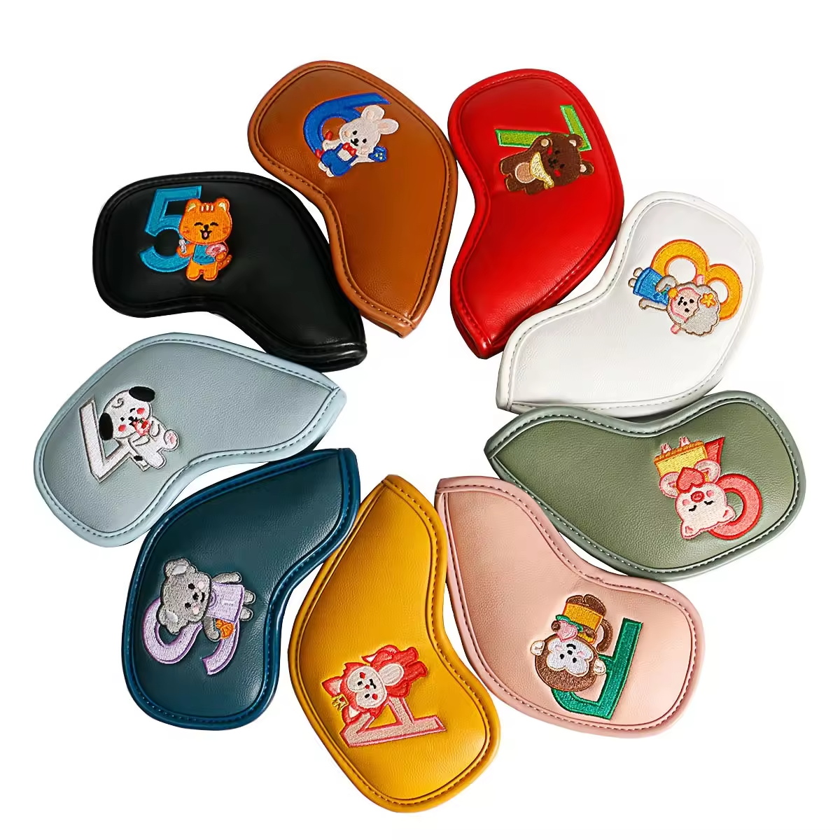 9Pcs Cute Cartoon Animal Golf  - Golf Equipment Storage review and price