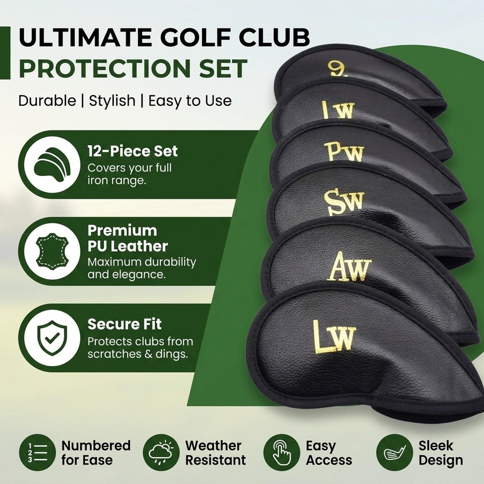 Golf Irons Head Cover 12 Piece - Golf Equipment Set review and price
